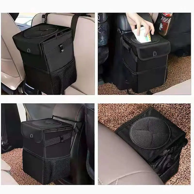 Foldable Car Trash Can & Storage Bin