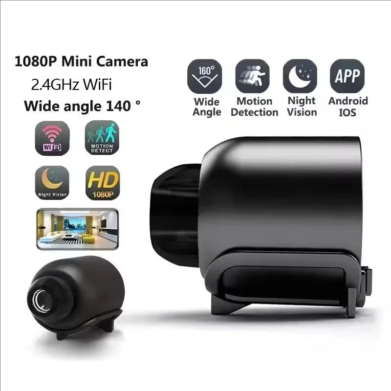 Mini WiFi Security Camera — 1080P HD, Night Vision, Motion Detection, IP66 Waterproof